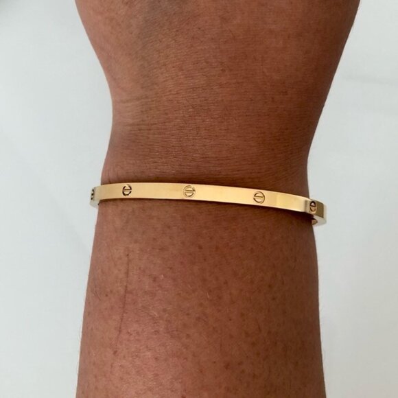 Gold Screw Bracelet Small Model - Picture 3 of 10